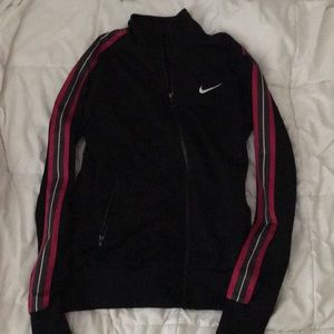 Nike black/pink running jacket
